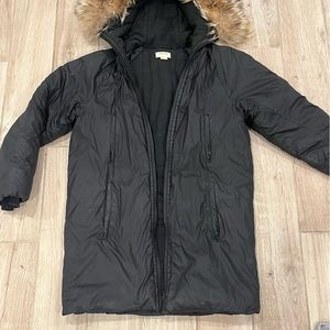 helmet lang long winter coat